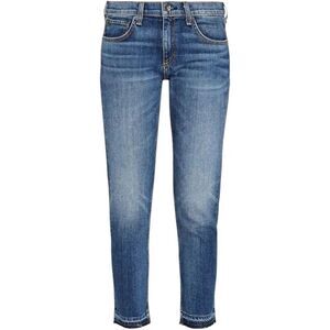 Rag & Bone Dre Low-Rise Slim Boyfriend Released Raw Hem Jeans Size 29